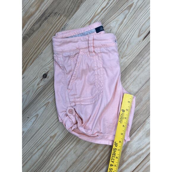 ANTHROPOLGIE Level 99 Pink Roll Tab Shorts Size 26 Womens - Picture 6 of 6